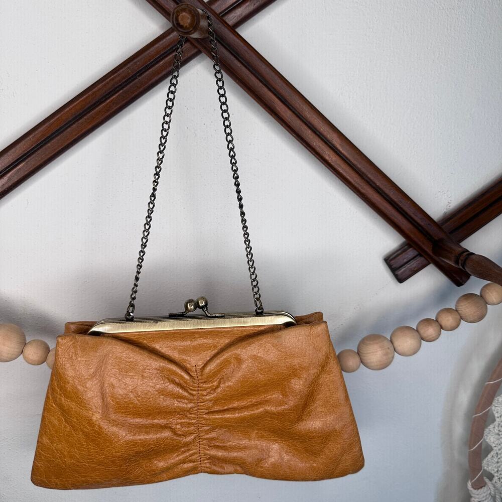 HOBO Bags Tan Leather Clutch